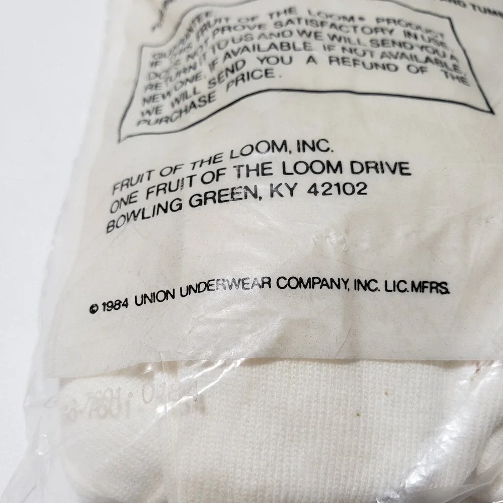 38-40 Vintage 1980s Fruit of the Loom Men's Mid Rise USA Made White Briefs 3 Pck - Picture 3 of 5